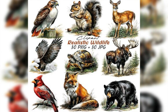 Download Whimsical Wildlife Illustration Clipart - Life Collection