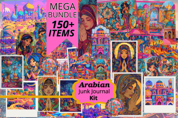 Download Arabian Junk Jounal Kit Oriental Party - Oriental Collection
