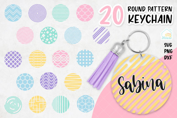 Download Round Pattern Keychain Svg Bundle - Round pattern Collection
