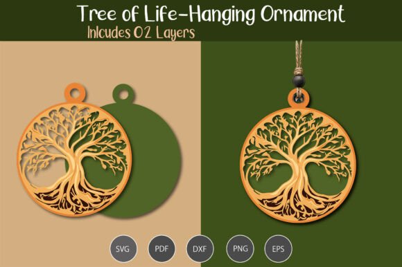 Download Hanging Tree of Life Ornament SVG - Life Collection